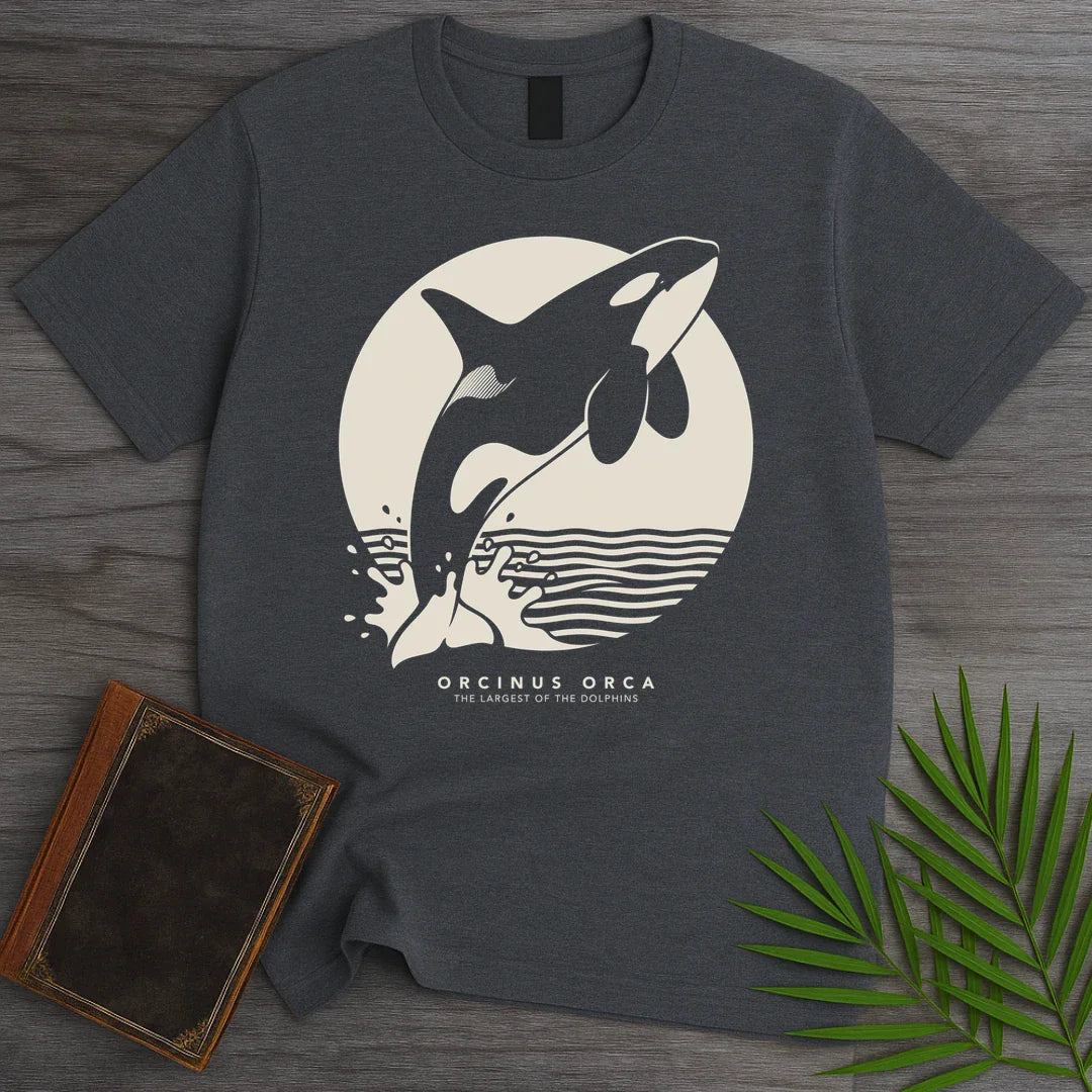 T-Shirt Dark Heather / S Moonlit Breach Orca T-Shirt