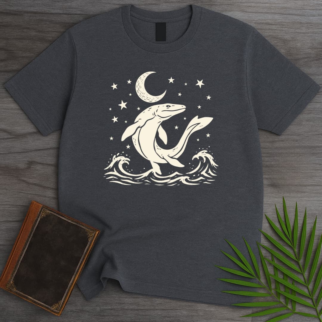 T-Shirt Dark Heather / S Moonlit Mosasaur T-Shirt