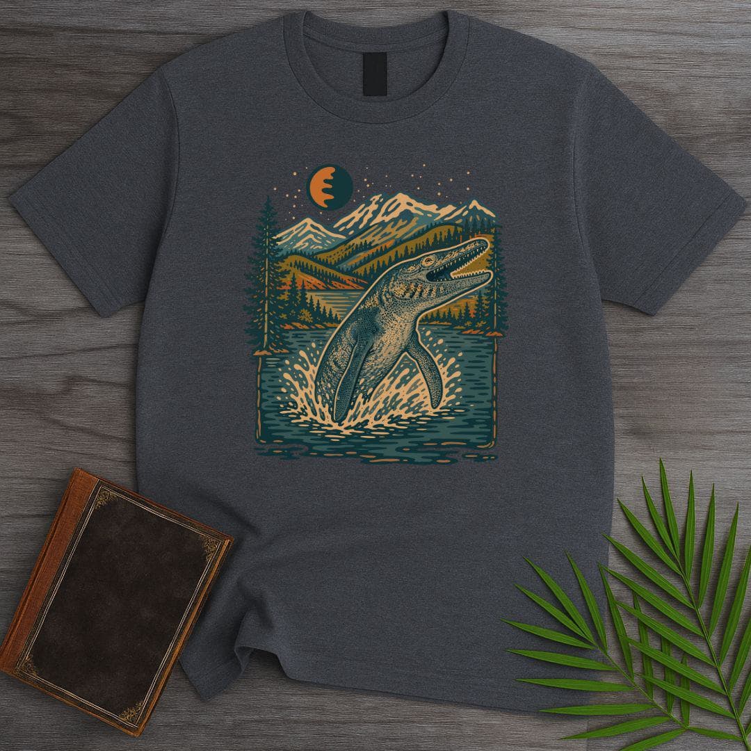 T-Shirt Dark Heather / S Mosasaur Mountain Tide T-Shirt
