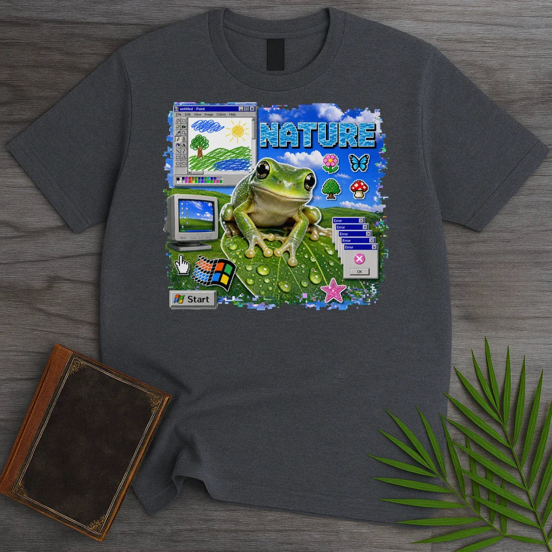 T-Shirt Dark Heather / S Nature.exe Frog T-Shirt