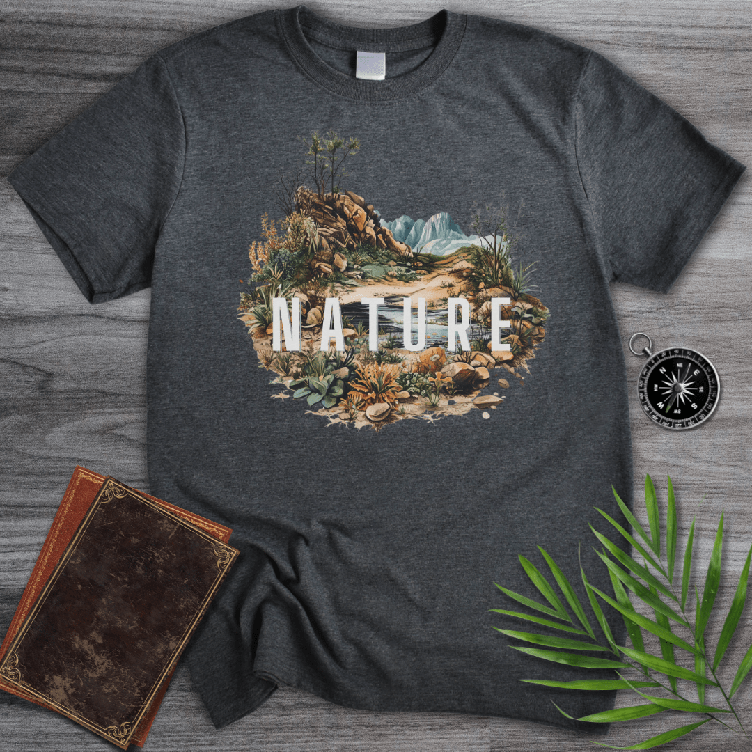 T-Shirt Dark Heather / S NATURE: Landscape Oasis T-Shirt