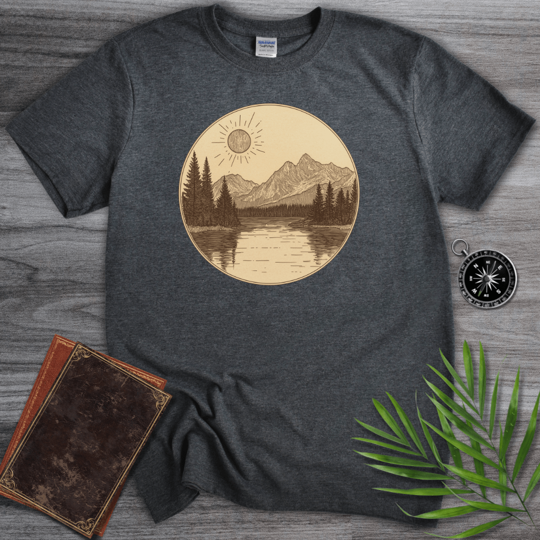 T-Shirt Dark Heather / S Nature Serenity at Dawn T-Shirt