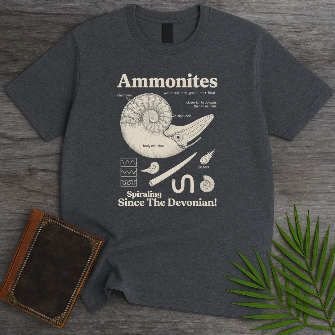 T-Shirt Dark Heather / S Octopus Kin Ammonites T-Shirt