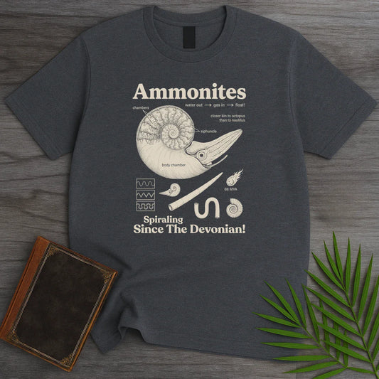 T-Shirt Dark Heather / S Octopus Kin Ammonites T-Shirt