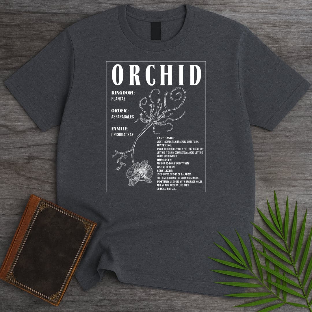 T-Shirt Dark Heather / S Orchid Botanical Care T-Shirt (Doobie)