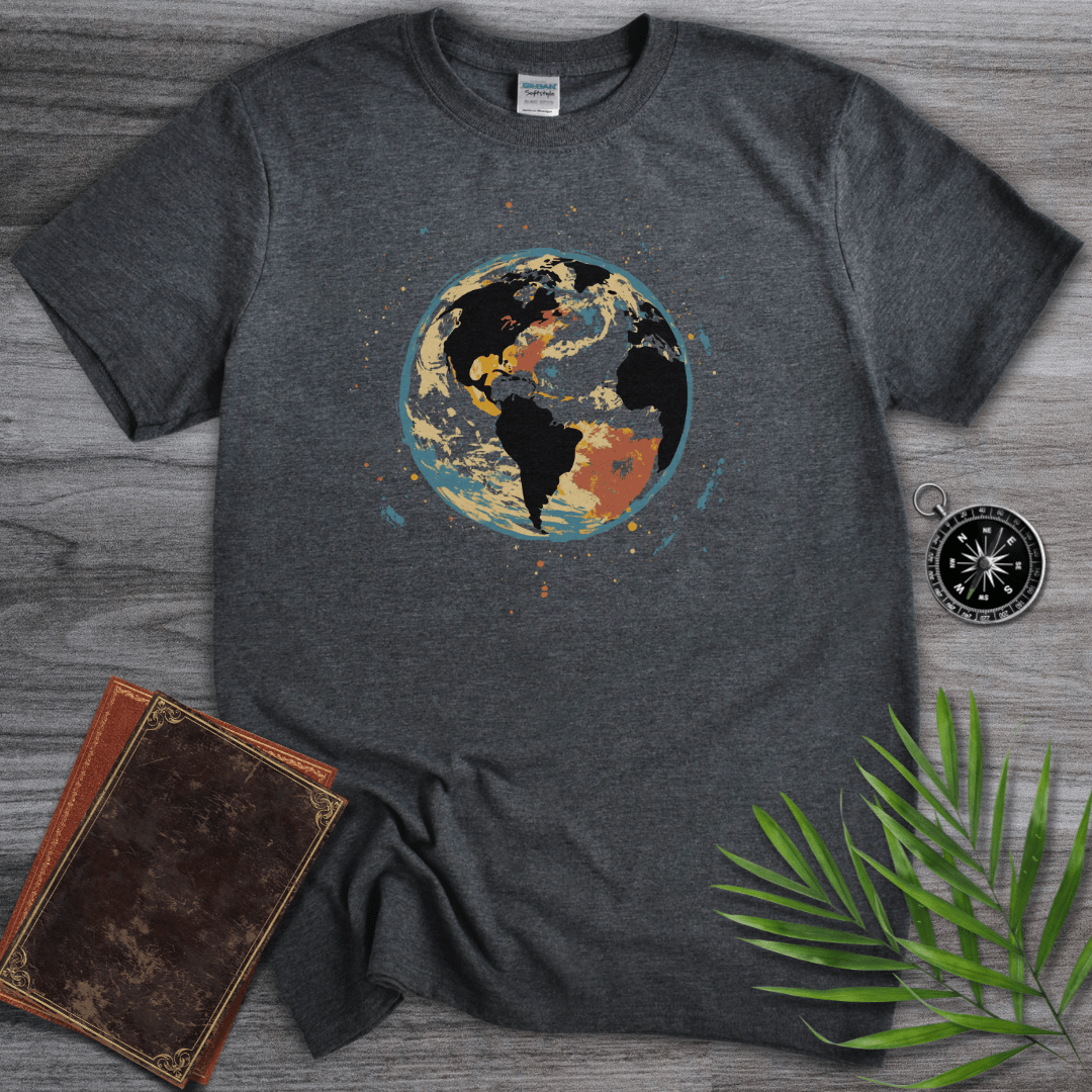 T-Shirt Dark Heather / S Painted Earth Graphic T-Shirt