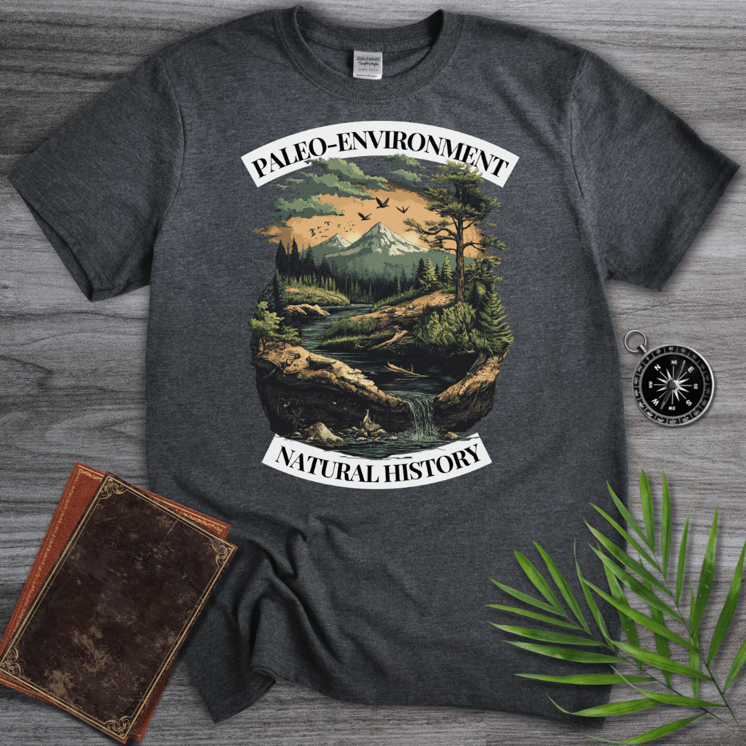 T-Shirt Dark Heather / S Paleo-Environment: Natural Landscape T-Shirt