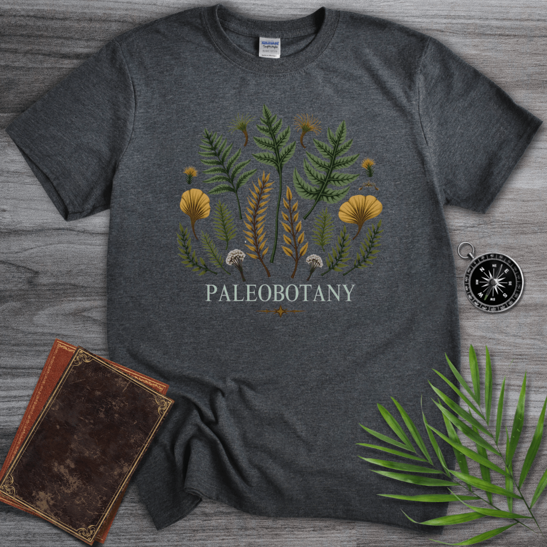 T-Shirt Dark Heather / S Paleobotany: Plants of History T-Shirt