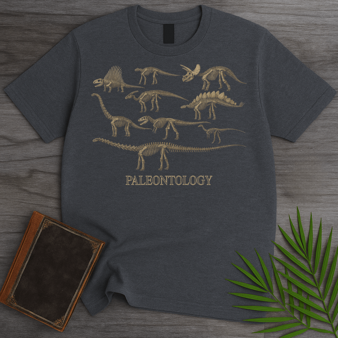 T-Shirt Dark Heather / S Paleontology: A Gallery in Bone T-Shirt