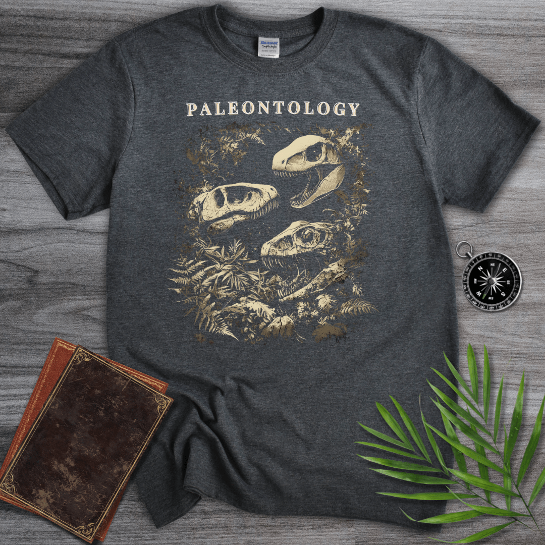 T-Shirt Dark Heather / S Paleontology: Carnivorous Fossils T-Shirt