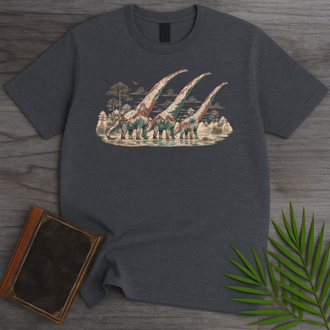 T-Shirt Dark Heather / S PNW Longneck Herbivores T-Shirt