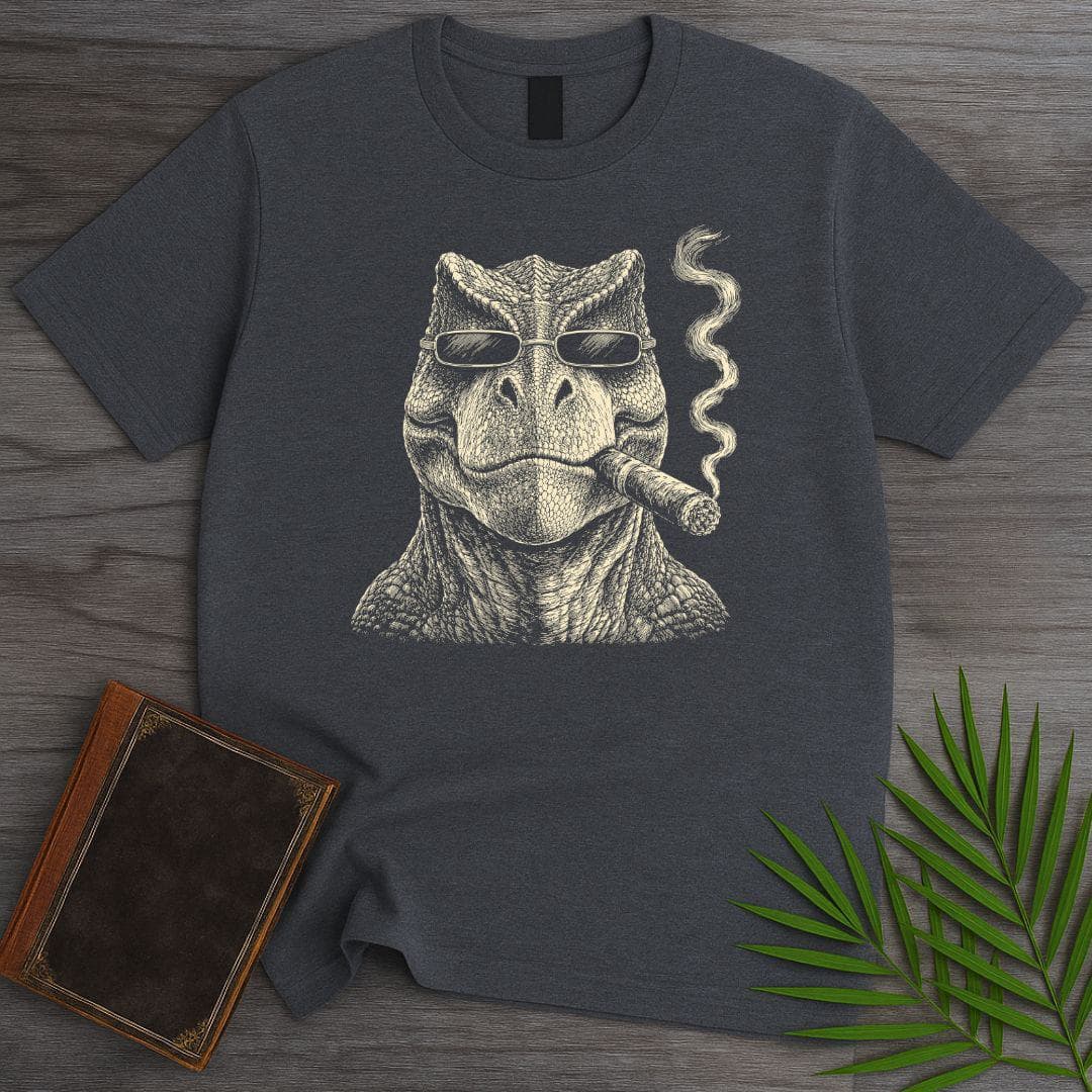 T-Shirt Dark Heather / S Prehistoric Cigar T-Shirt