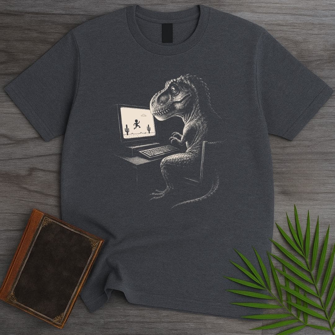 T-Shirt Dark Heather / S Prehistoric Internet Outage T-Shirt