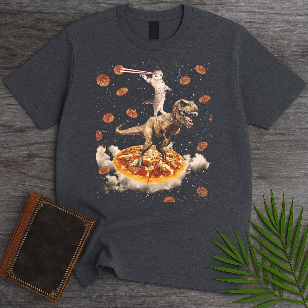 T-Shirt Dark Heather / S Prehistoric Pepperoni Chaos T-Shirt