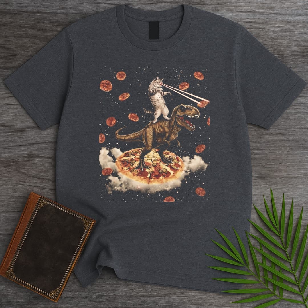 T-Shirt Dark Heather / S Prehistoric Pepperoni Chaos T-Shirt