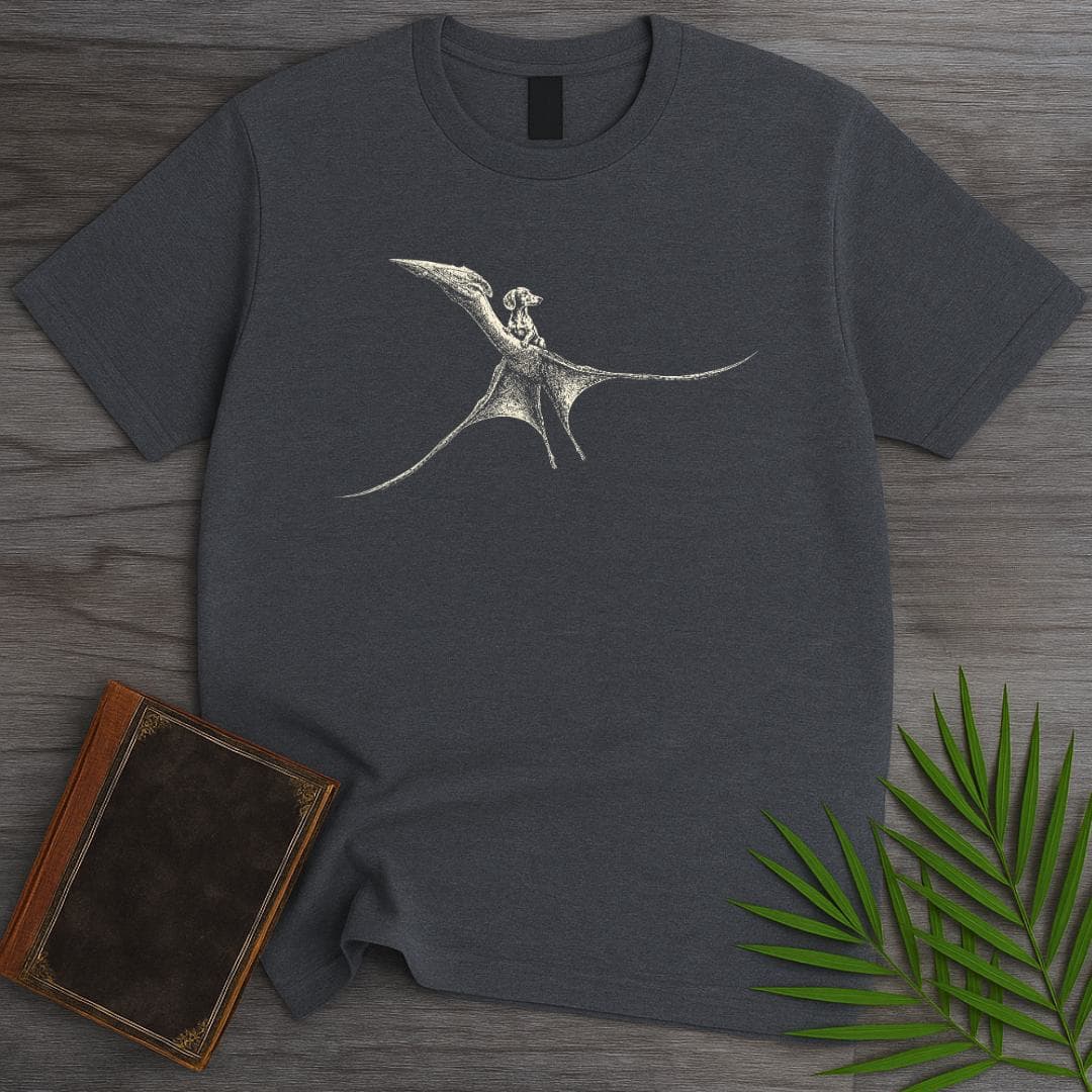 T-Shirt Dark Heather / S Prehistoric Puppy Adventure T-Shirt
