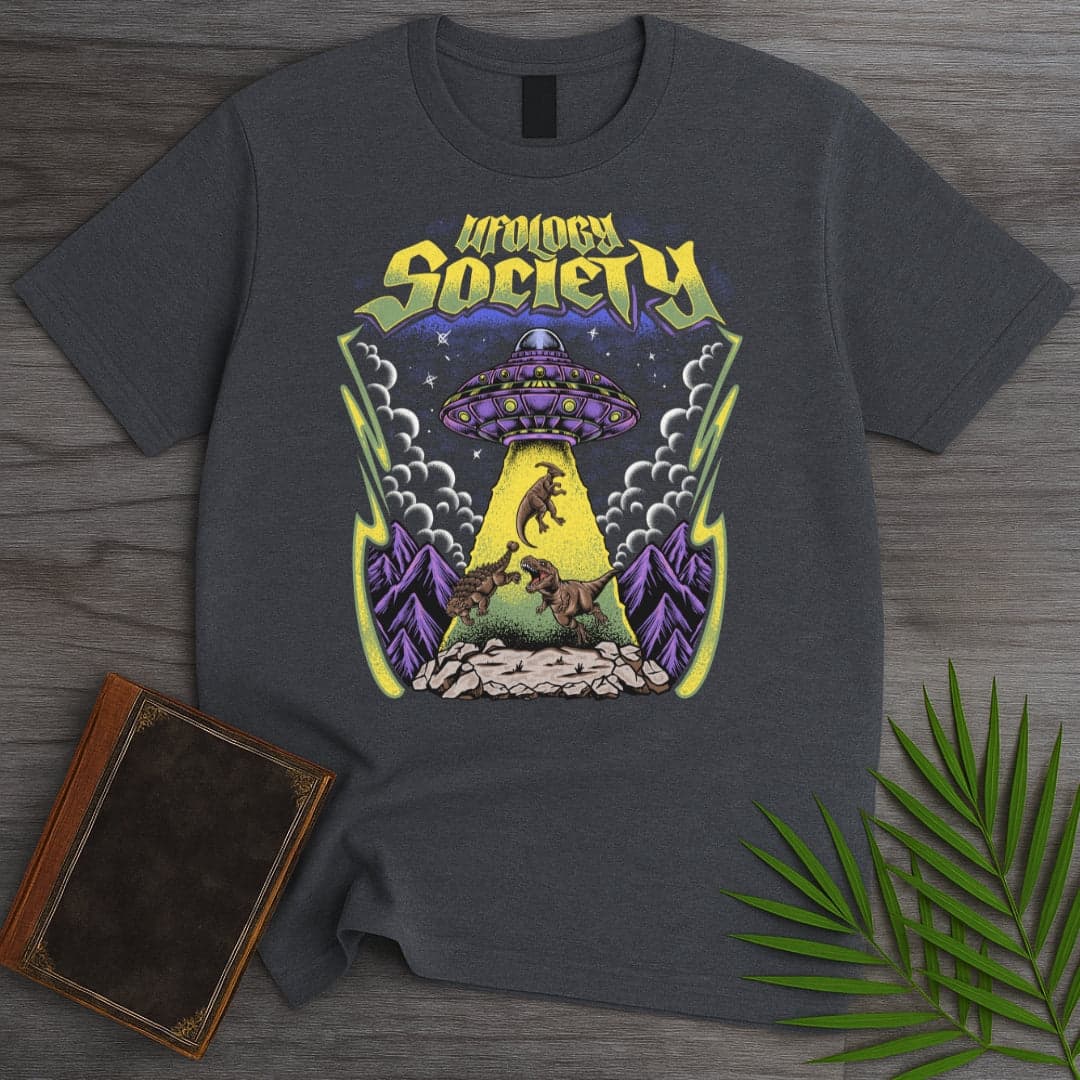 T-Shirt Dark Heather / S Prehistoric Ufology Society T-Shirt (Akbar Sansa)