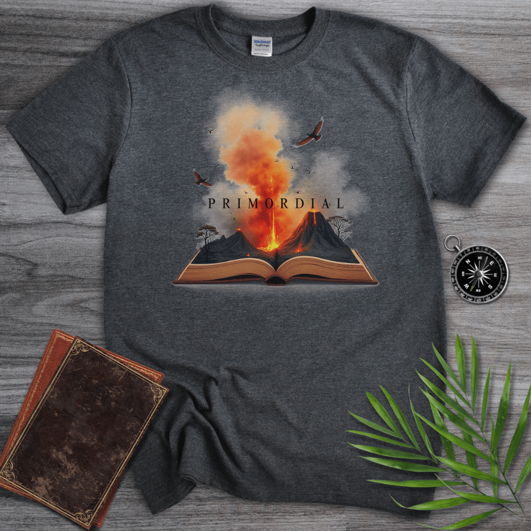 T-Shirt Dark Heather / S Primordial Volcanic Stories T-Shirt