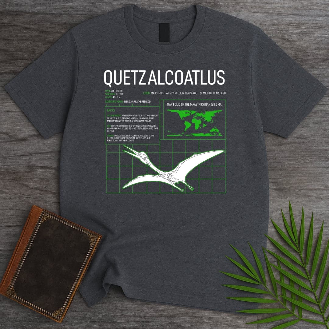 T-Shirt Dark Heather / S Quetzalcoatlus Grid T-Shirt
