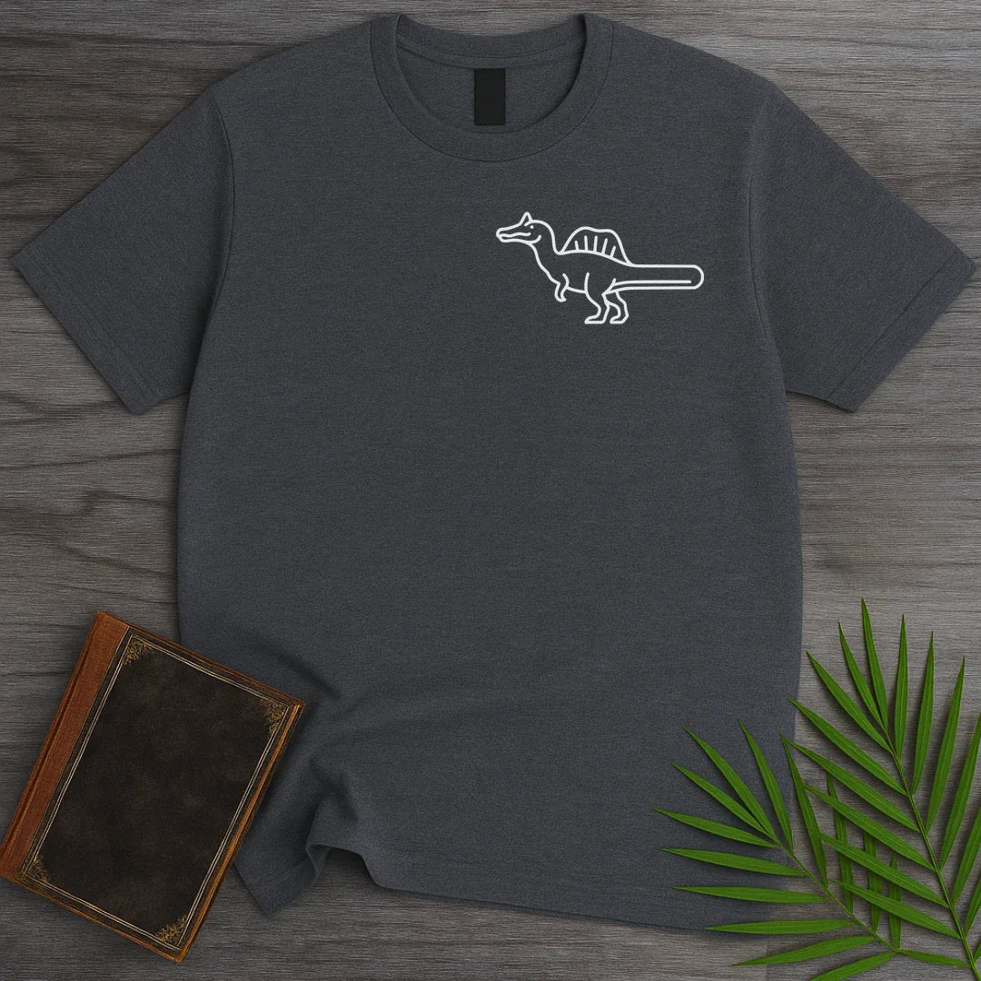 T-Shirt Dark Heather / S Quiet Line Spinosaurus T-Shirt