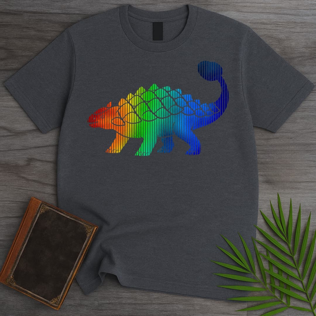T-Shirt Dark Heather / S Rainbow Tanky Anky T-Shirt