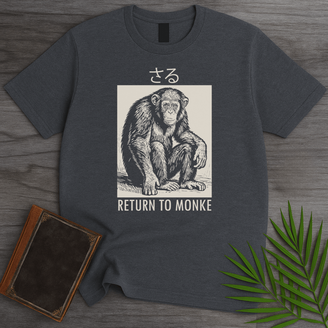 T-Shirt Dark Heather / S Return to Monke (Saru) T-Shirt