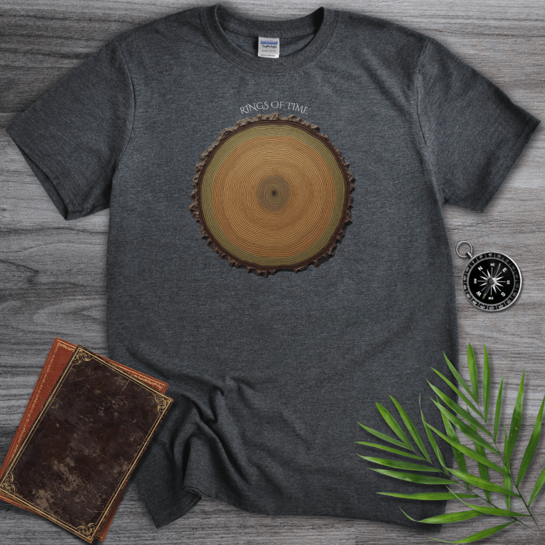 T-Shirt Dark Heather / S Rings of Time: Tree Rings T-Shirt