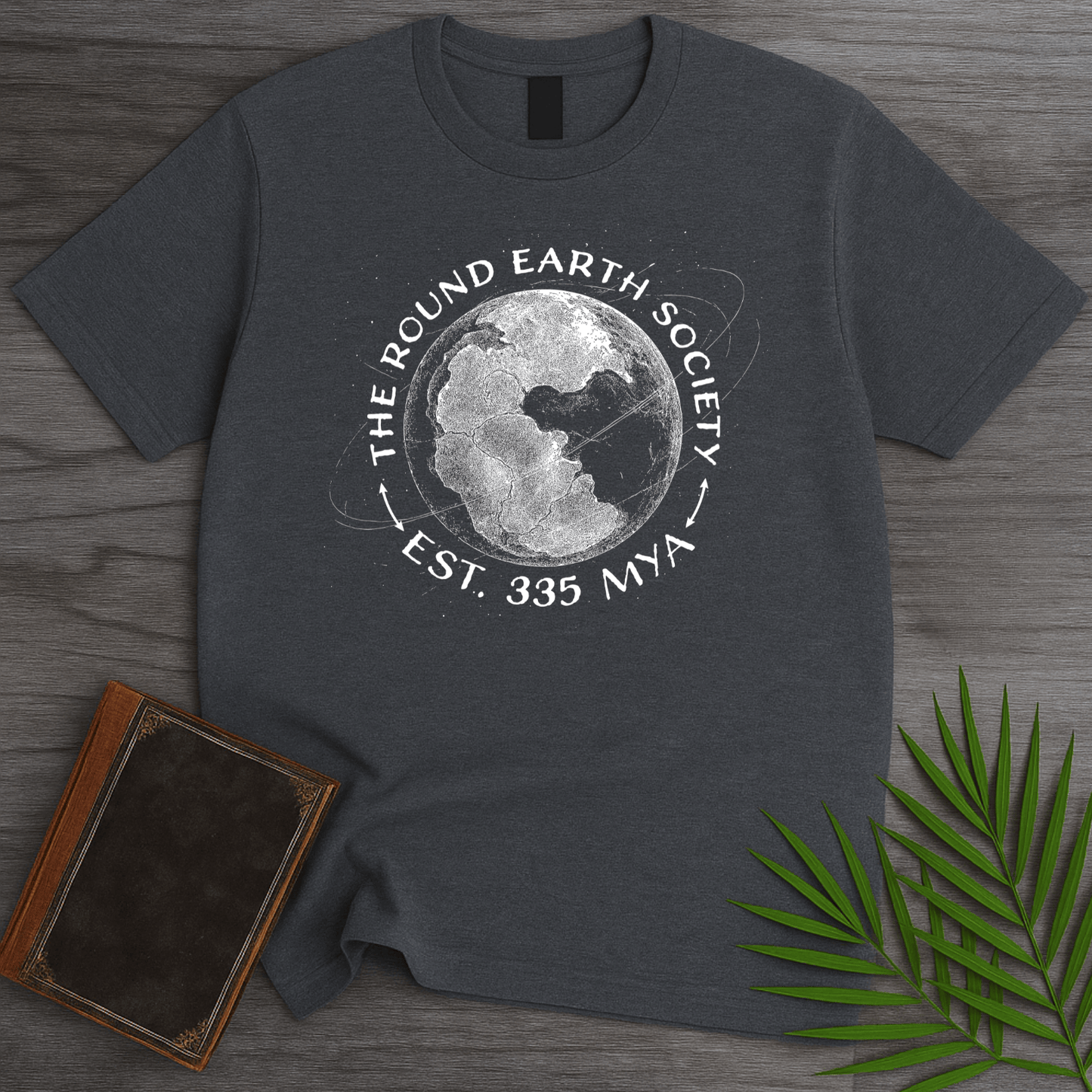 T-Shirt Dark Heather / S Round Earth Society T-Shirt