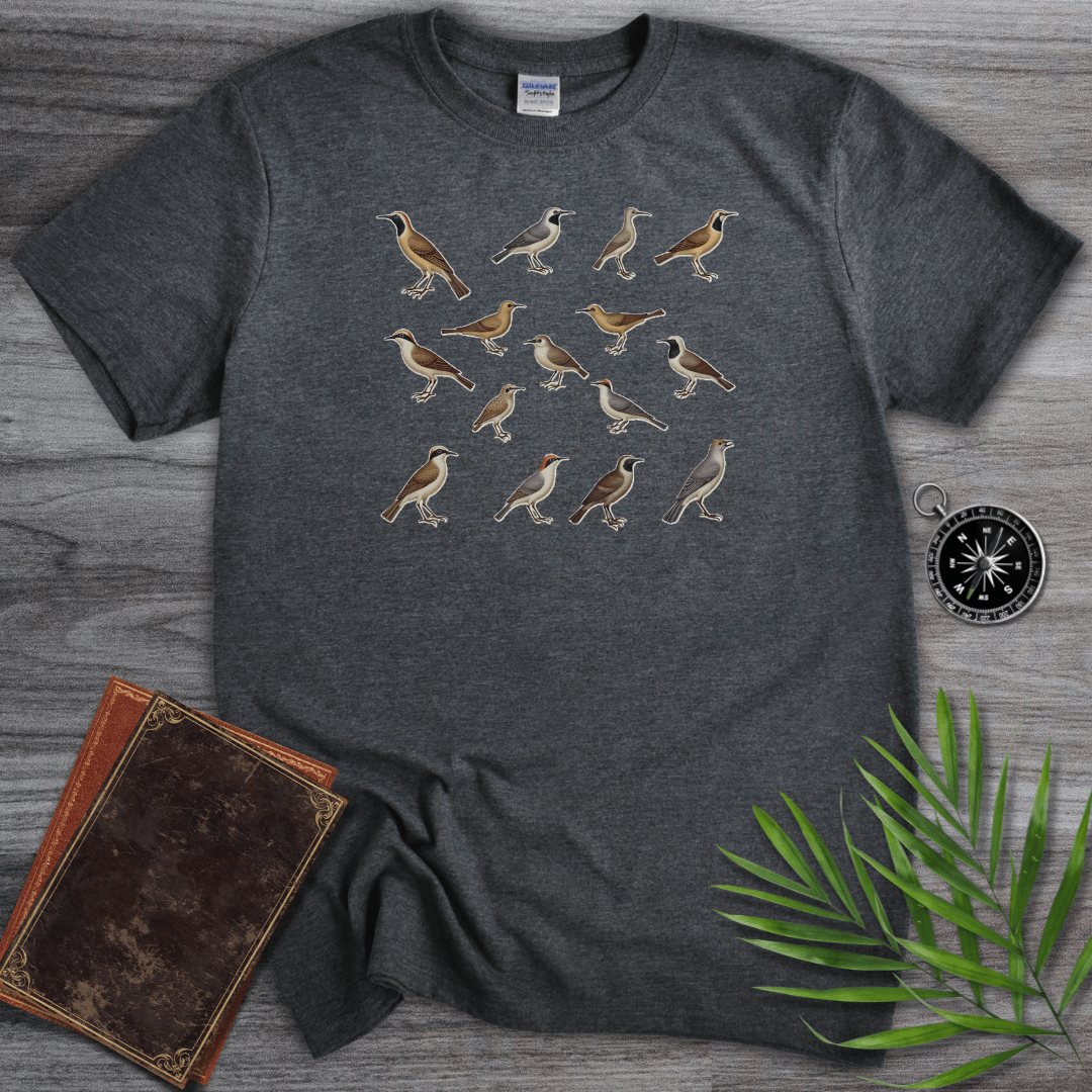 T-Shirt Dark Heather / S Simple Bird Species T-Shirt