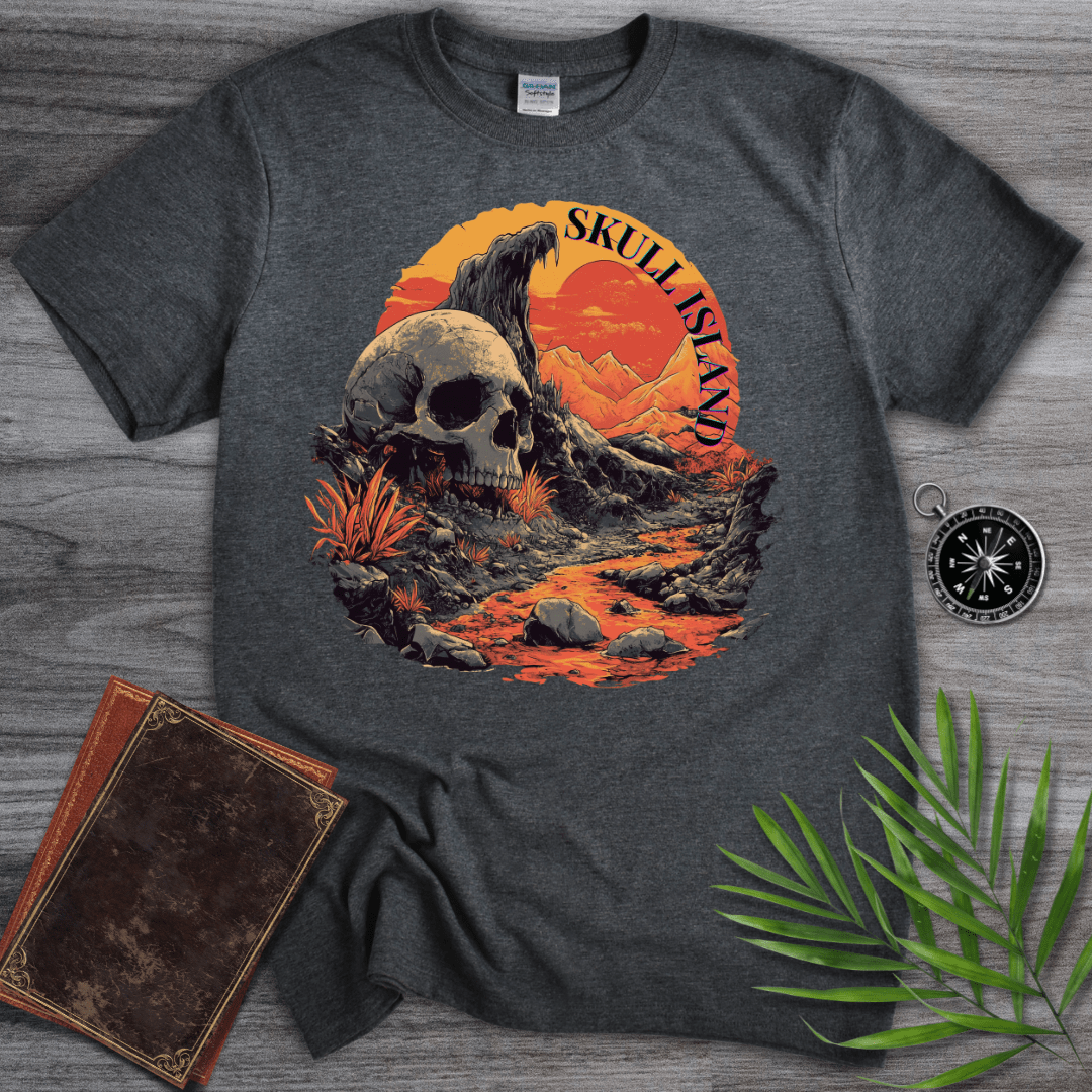 T-Shirt Dark Heather / S Skull Island T-Shirt