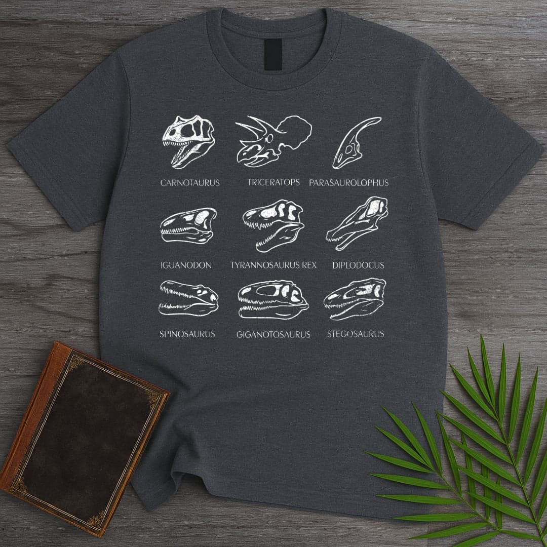 T-Shirt Dark Heather / S Skulls of the Mesozoic T-Shirt