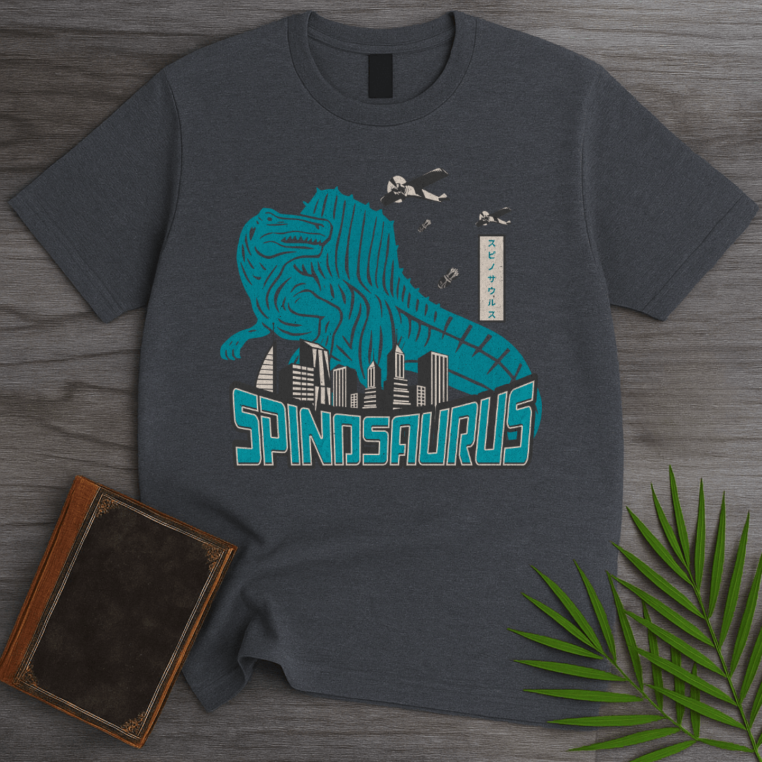 T-Shirt Dark Heather / S Spino Attack: Vintage Japanese T-Shirt