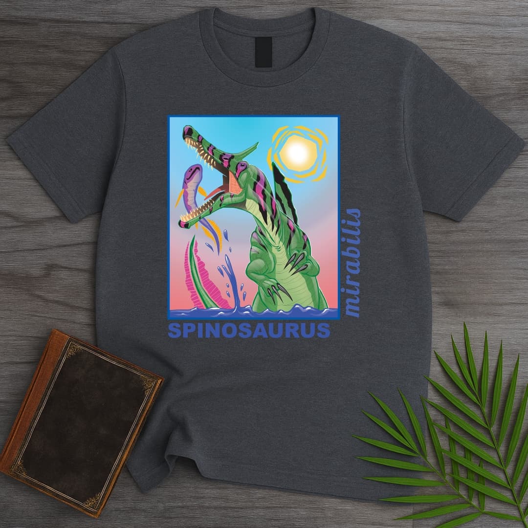 T-Shirt Dark Heather / S Spinosaurus - River Phantom Strike T-Shirt