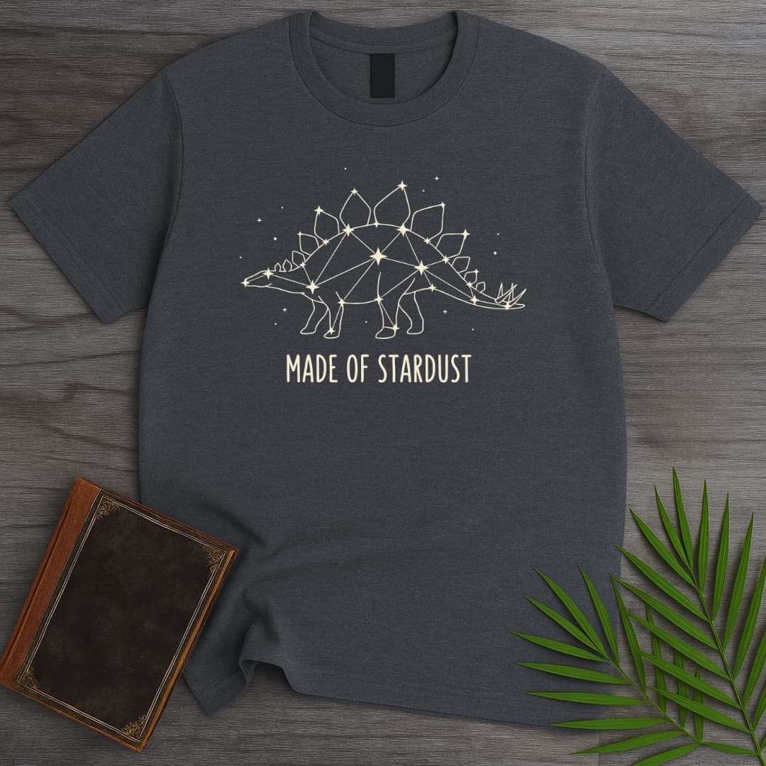 T-Shirt Dark Heather / S Stardust Stegosaurus T-Shirt