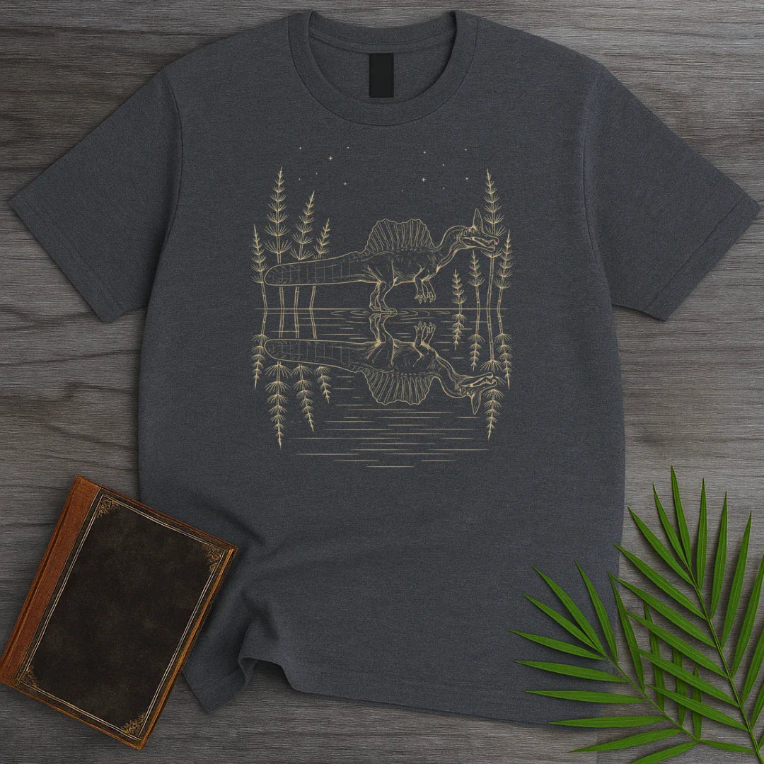 T-Shirt Dark Heather / S Starlit Mirror Spinosaurus T-Shirt