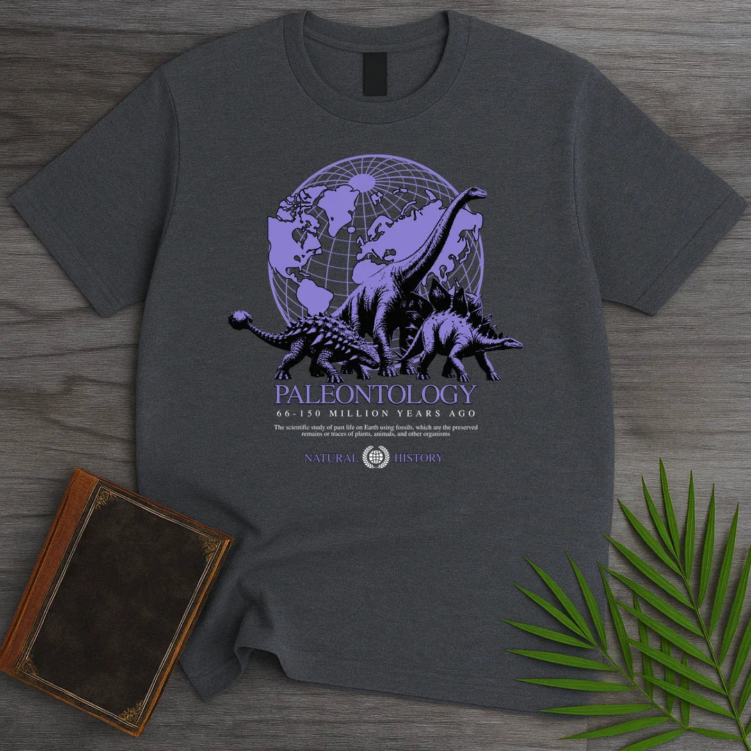 T-Shirt Dark Heather / S Study of Paleontology Dinosaurs T-Shirt