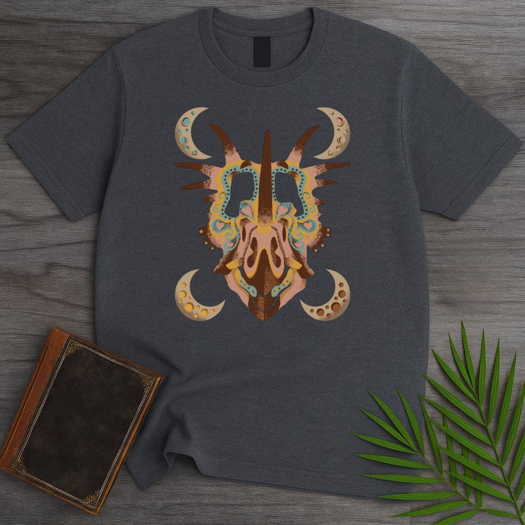 T-Shirt Dark Heather / S Styracosaurus Moon Dream T-Shirt