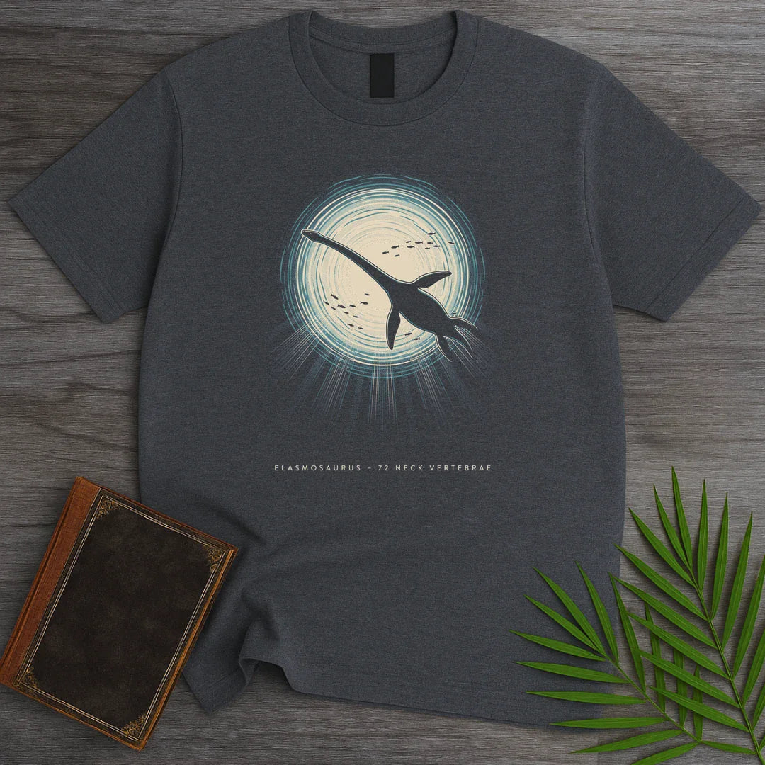 T-Shirt Dark Heather / S Sunlit Window Elasmosaurus T-Shirt