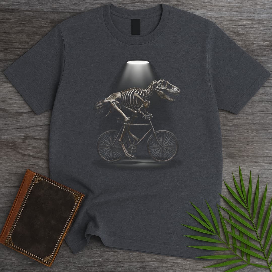 T-Shirt Dark Heather / S T.rex Fossil Biker T-Shirt