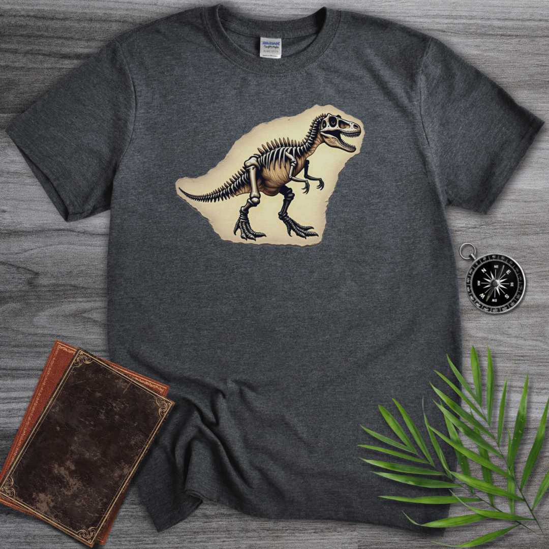 T-Shirt Dark Heather / S T-Rex Fossil Find T-Shirt