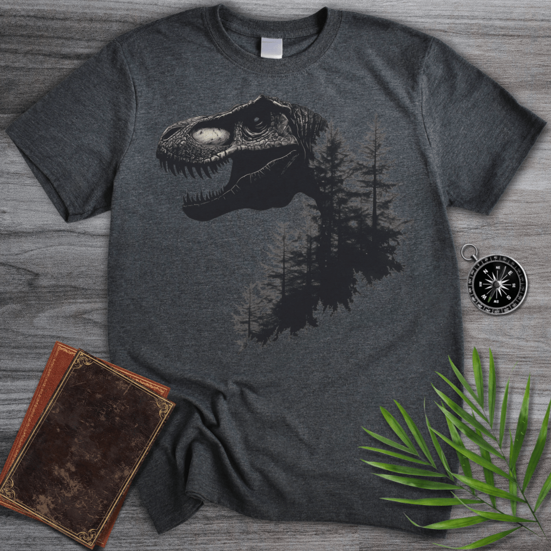 T-Shirt Dark Heather / S T-Rex Nature Forest T-Shirt