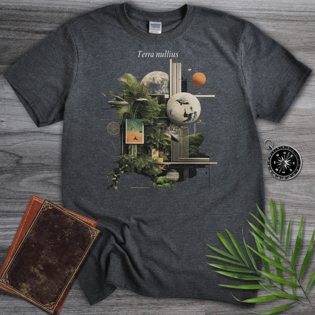 T-Shirt Dark Heather / S Terra Nullius T-Shirt: Geometric Nature and Earth