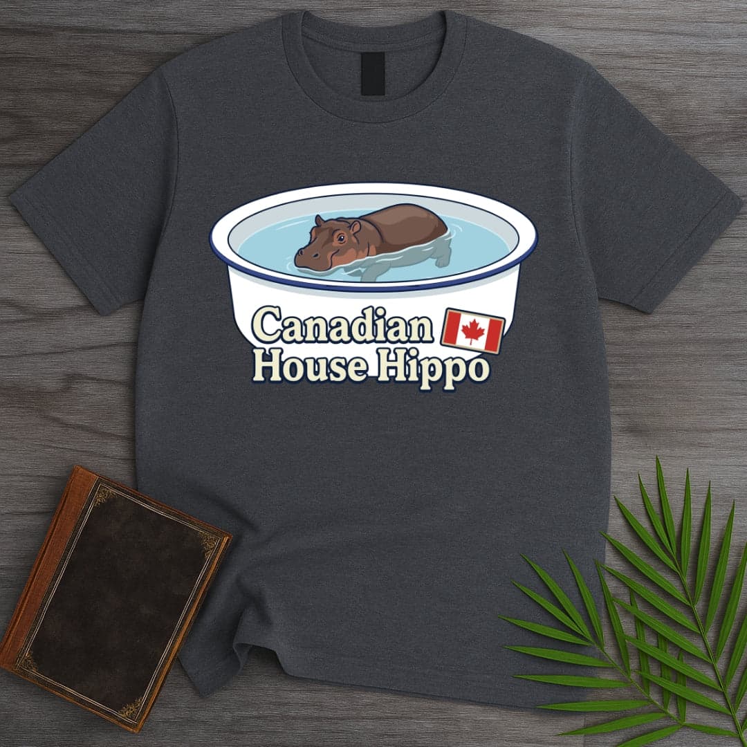 T-Shirt Dark Heather / S The Canadian House Hippo T-Shirt