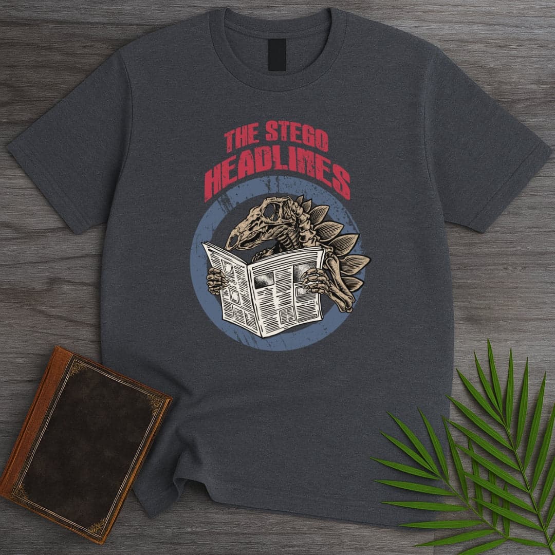 T-Shirt Dark Heather / S The Stego Headlines T-Shirt (Akbar Sansa)