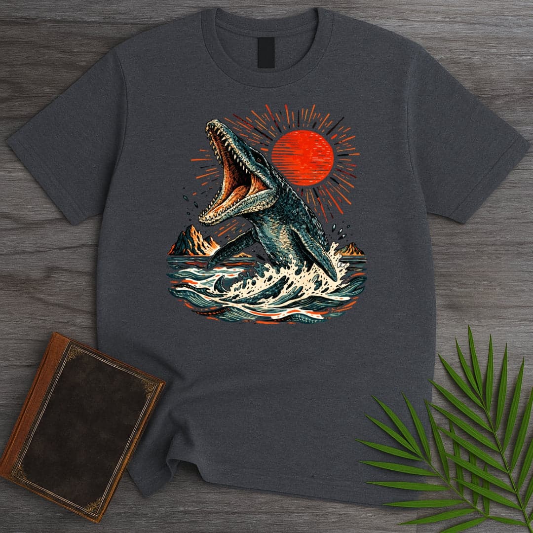 T-Shirt Dark Heather / S The West Coast Mosasaurus T-Shirt