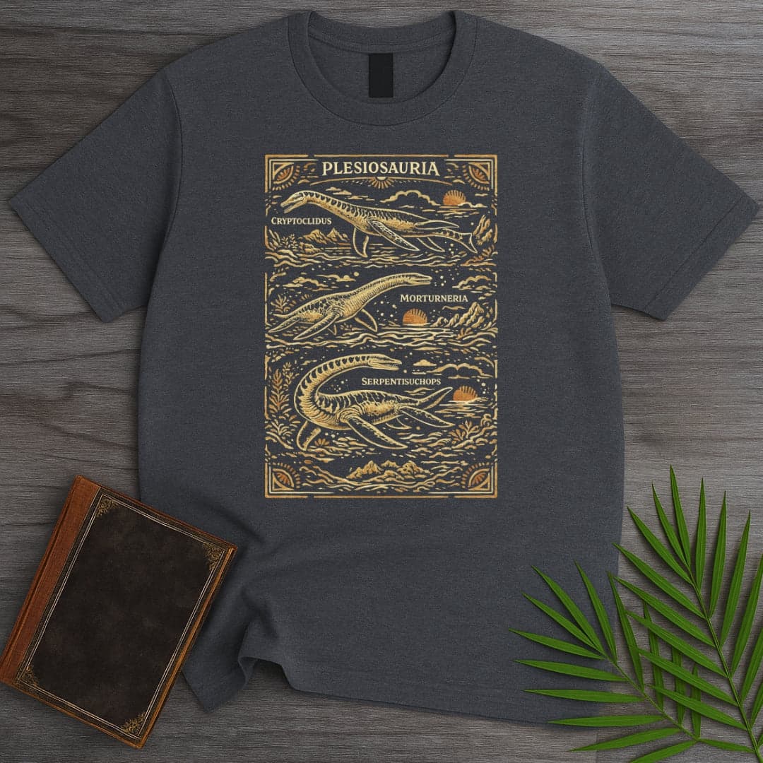 T-Shirt Dark Heather / S The West Coast Plesiosauria T-Shirt