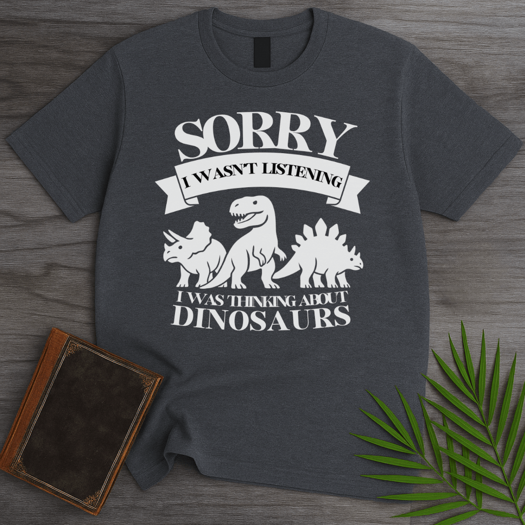 T-Shirt Dark Heather / S Thinking About Dino's T-Shirt