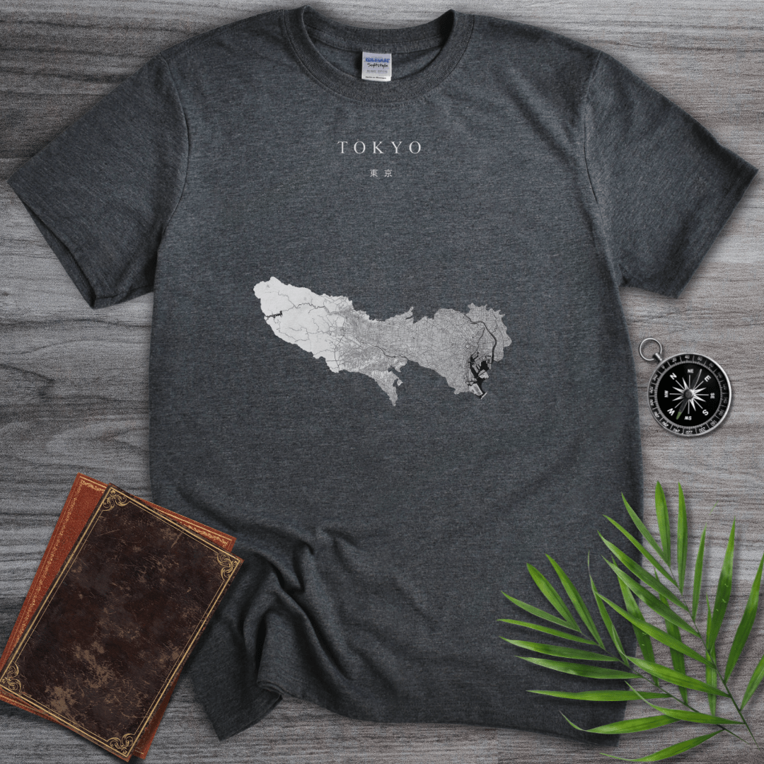 T-Shirt Dark Heather / S Tokyo Map T-Shirt