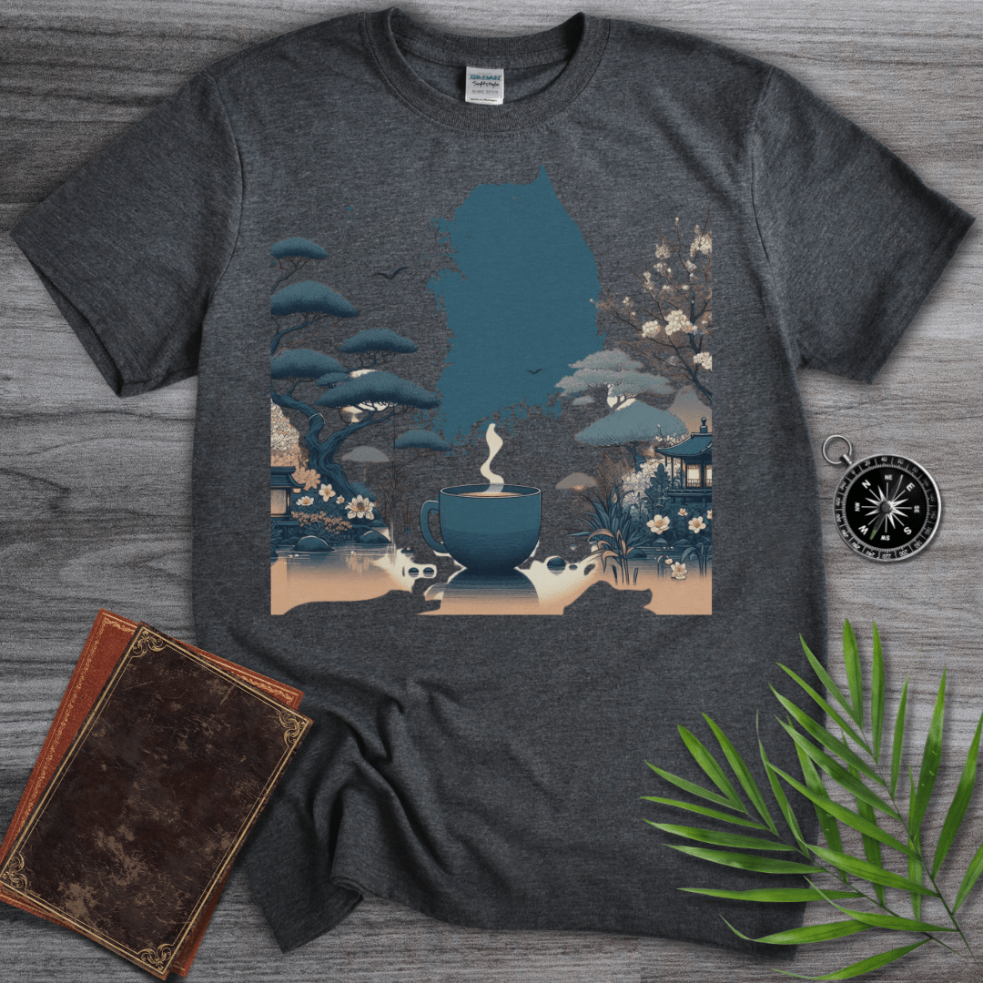 T-Shirt Dark Heather / S Traditional Korean Graphic Map T-Shirt