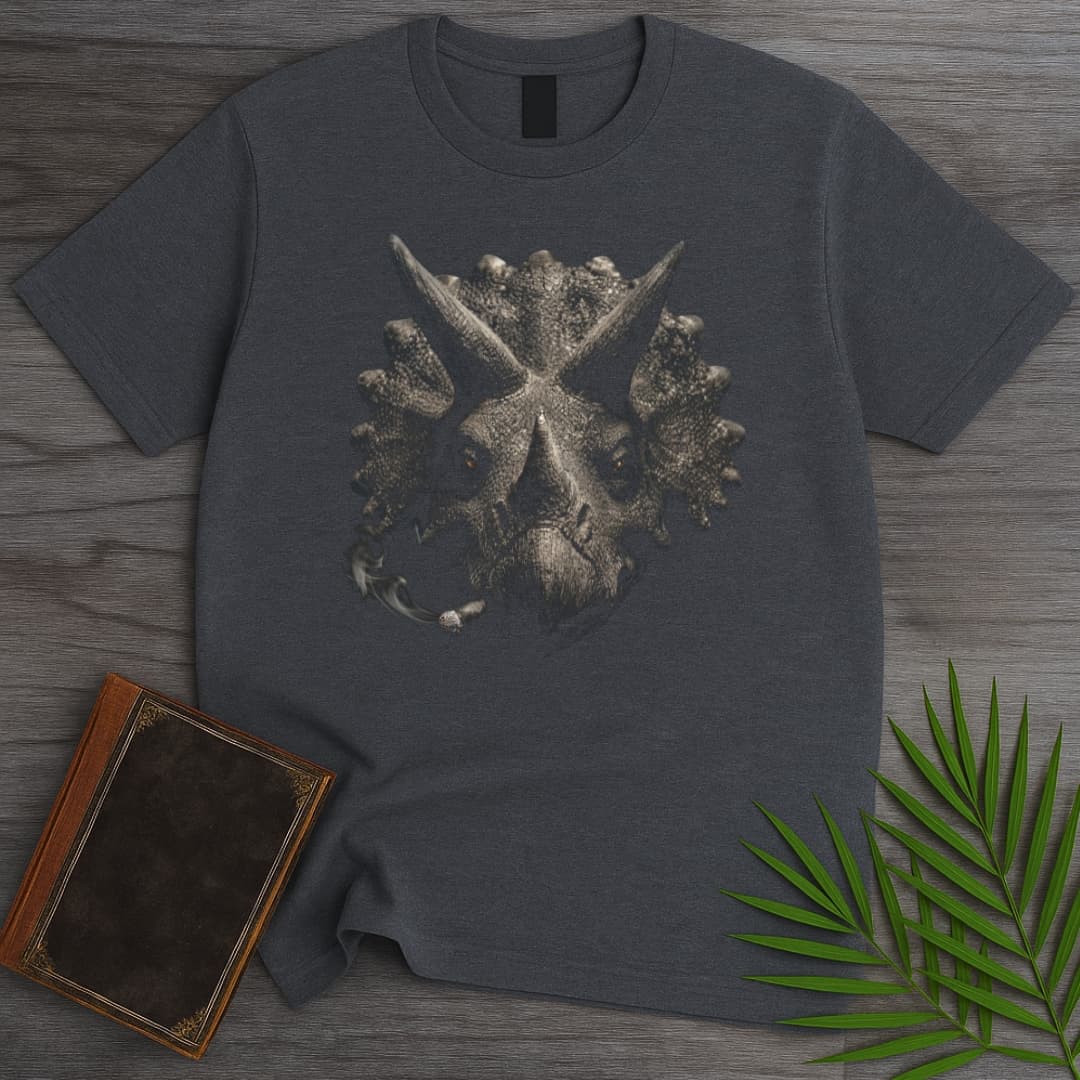 T-Shirt Dark Heather / S Triceratops Leader T-Shirt